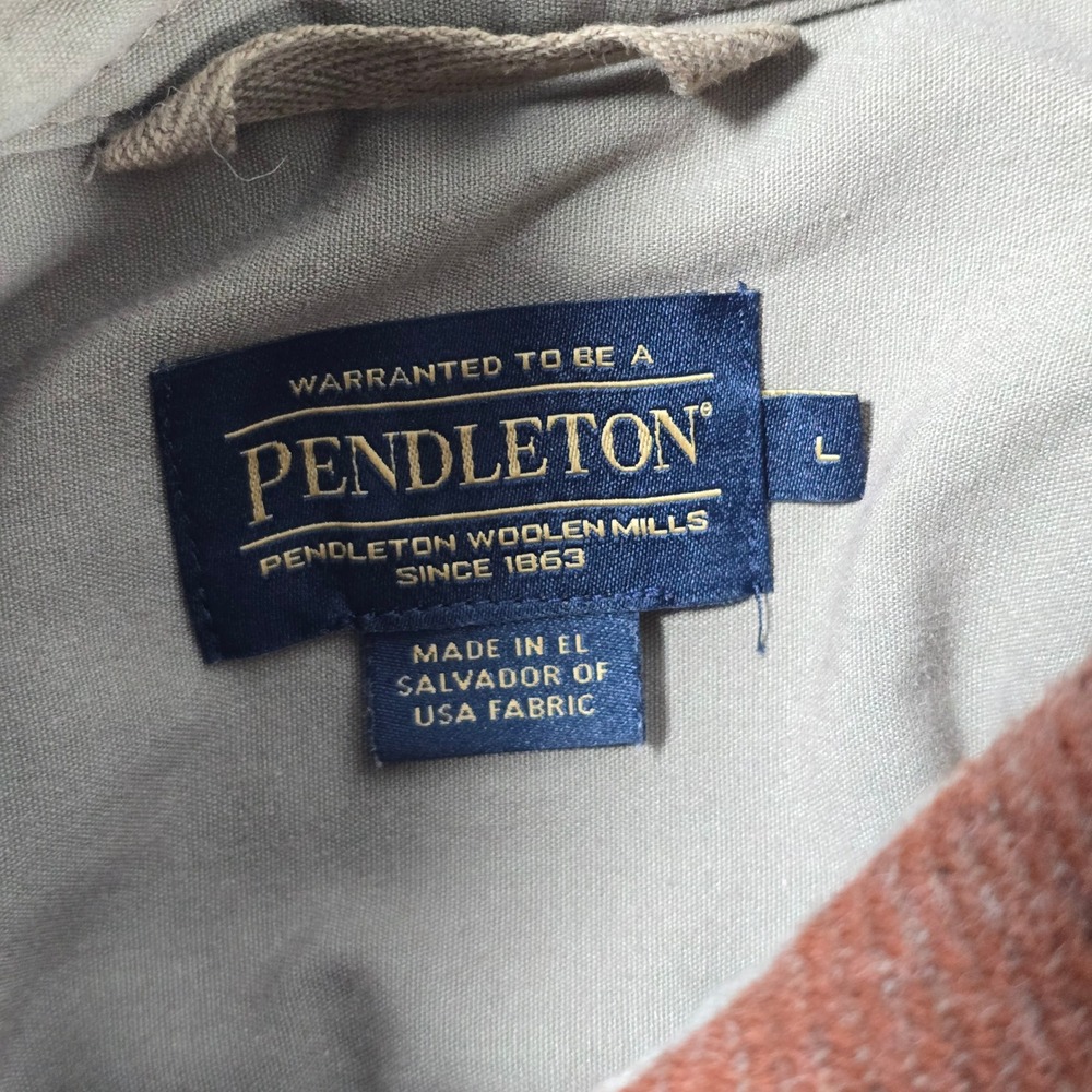 Pendleton Men's Wool Button Down Shirt Jacket Rus… - image 6